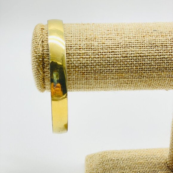 CROWN TRIFARI Bangle Bracelet Gold Tone Classic Career Workwear - Picture 6 of 6